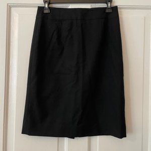 Black J Crew Super 120's Skirt Size 2